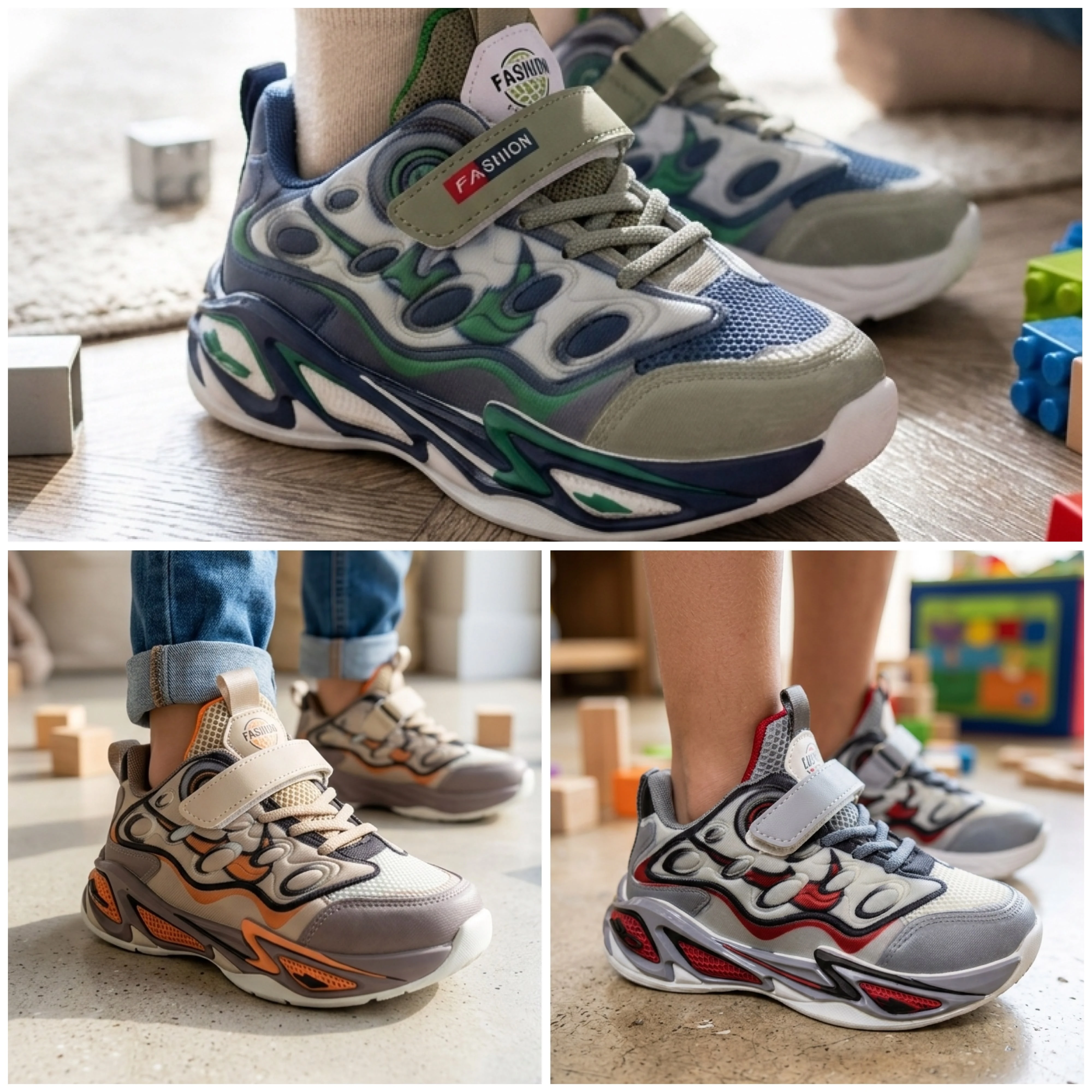 Kids Turbo Streak Chunky Athletic Sneakers