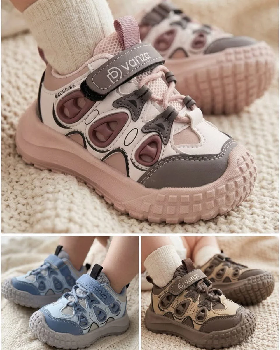 Kids Chunky Protective Toe Bumper Outdoor Sneakers