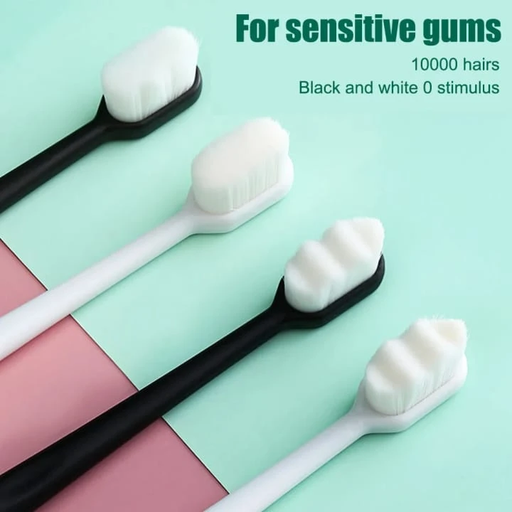 Micro-Nano Ultra-Soft Toothbrush for Sensitive Teeth & Gums