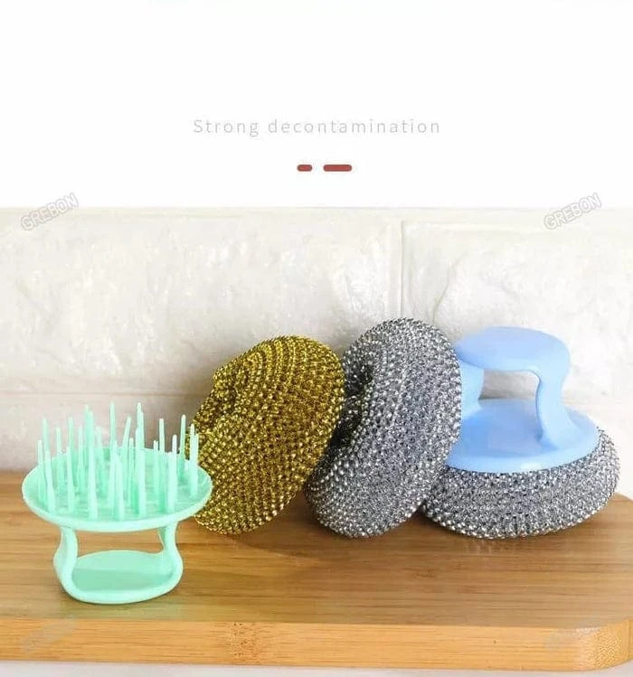 Handheld Dishwashing Wire Mesh Cleaning Brush