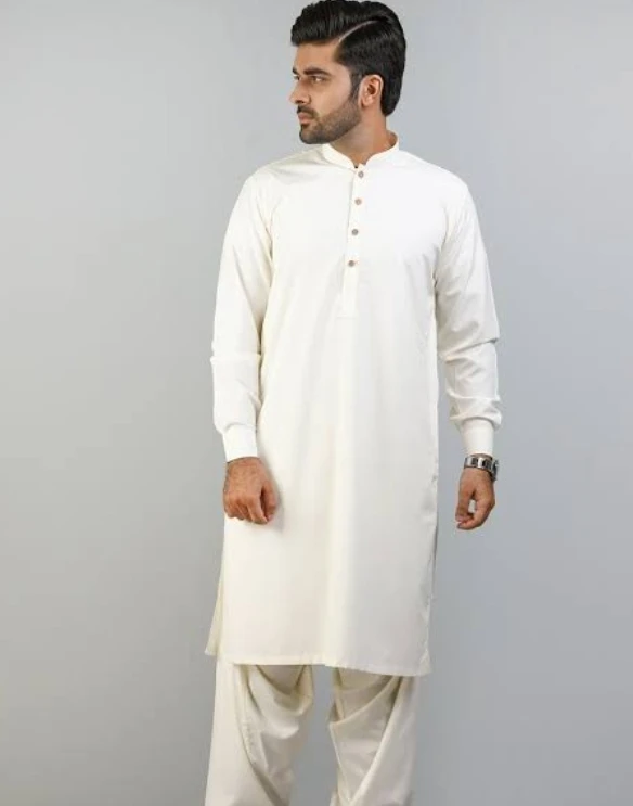 Men's Classic Wash & Wear Kurta Shalwar Suit